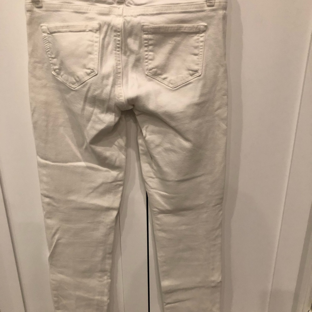 Paige Denim Skyline Ankle Jeans Optic White.